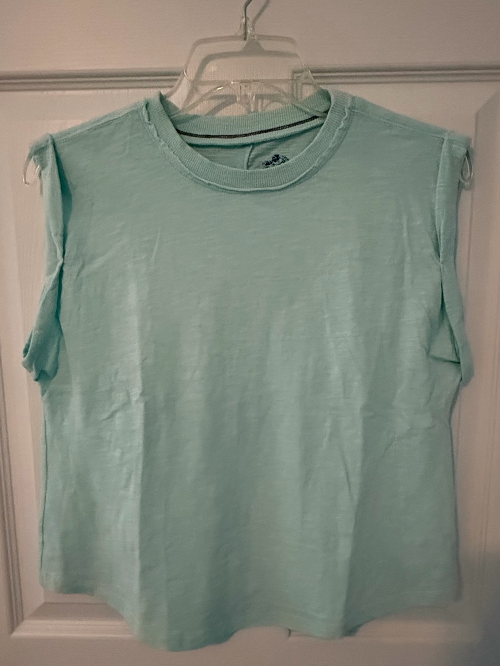 Women’s Crewneck Sleeveless Tank Top in Mint - Pilcro for Anthropology